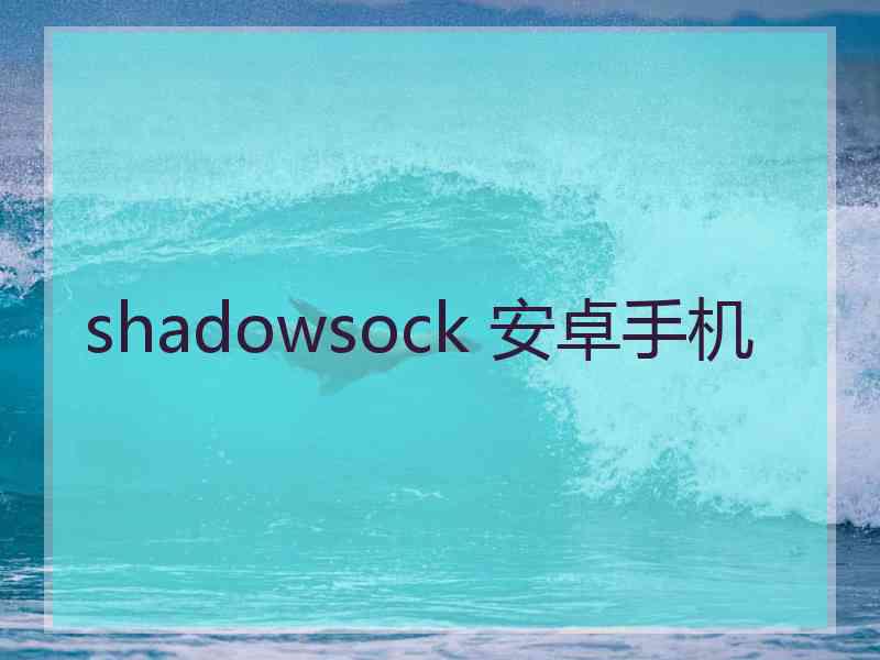 shadowsock 安卓手机