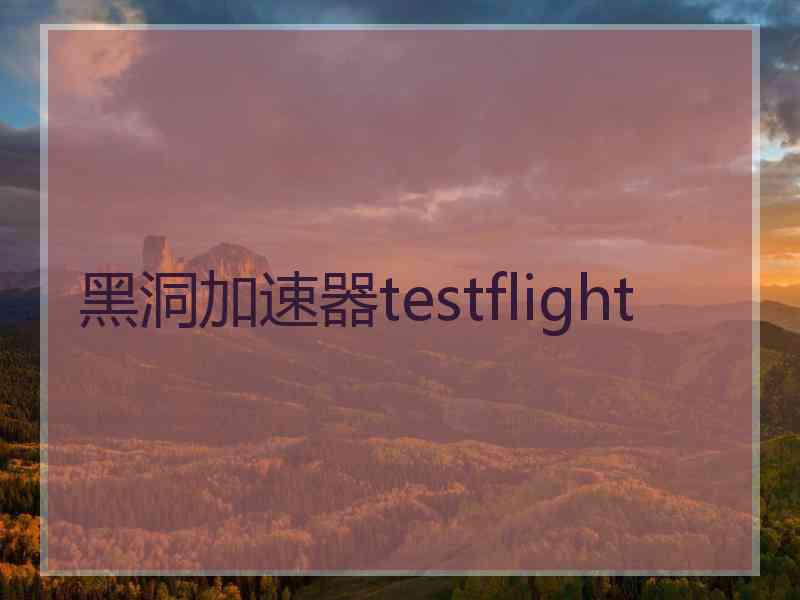 黑洞加速器testflight