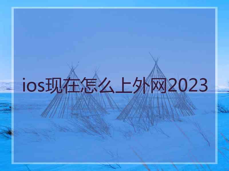 ios现在怎么上外网2023