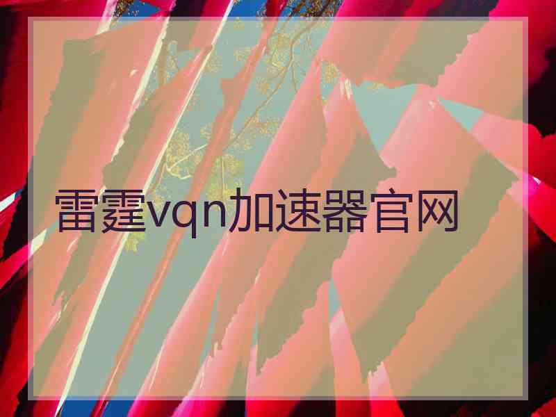 雷霆vqn加速器官网