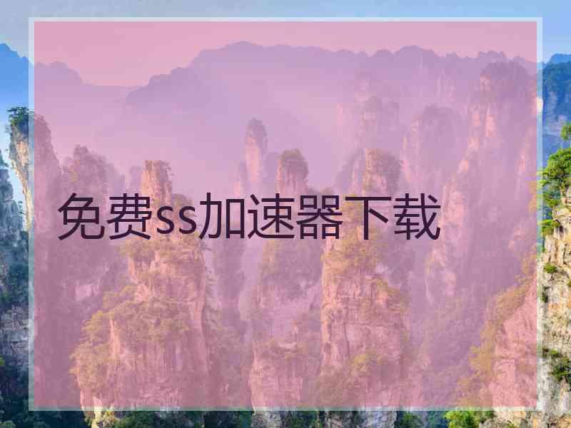 免费ss加速器下载