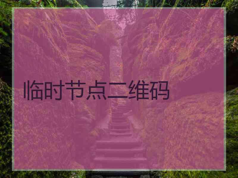 临时节点二维码