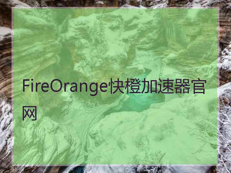 FireOrange快橙加速器官网