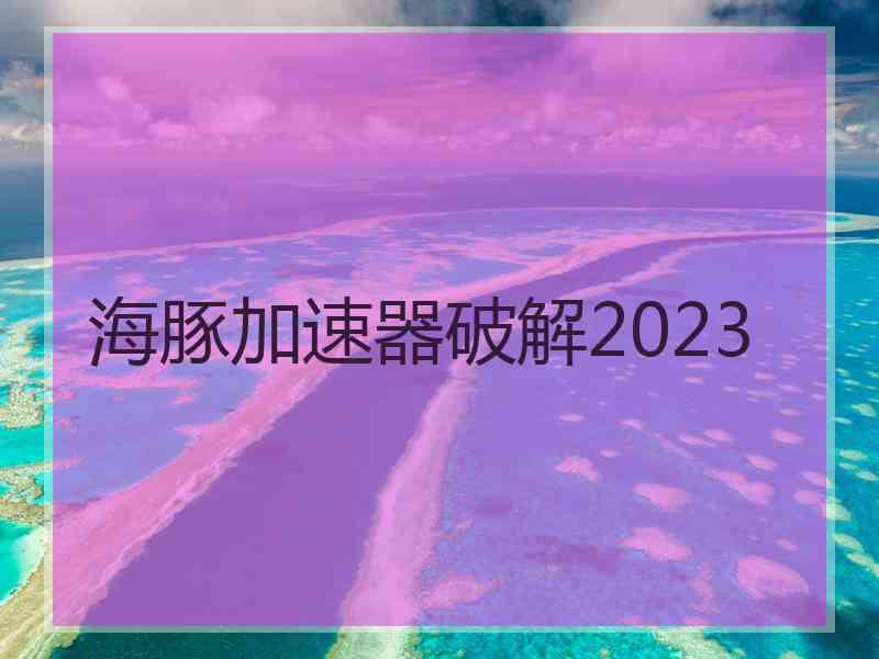 海豚加速器破解2023