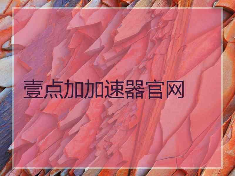 壹点加加速器官网