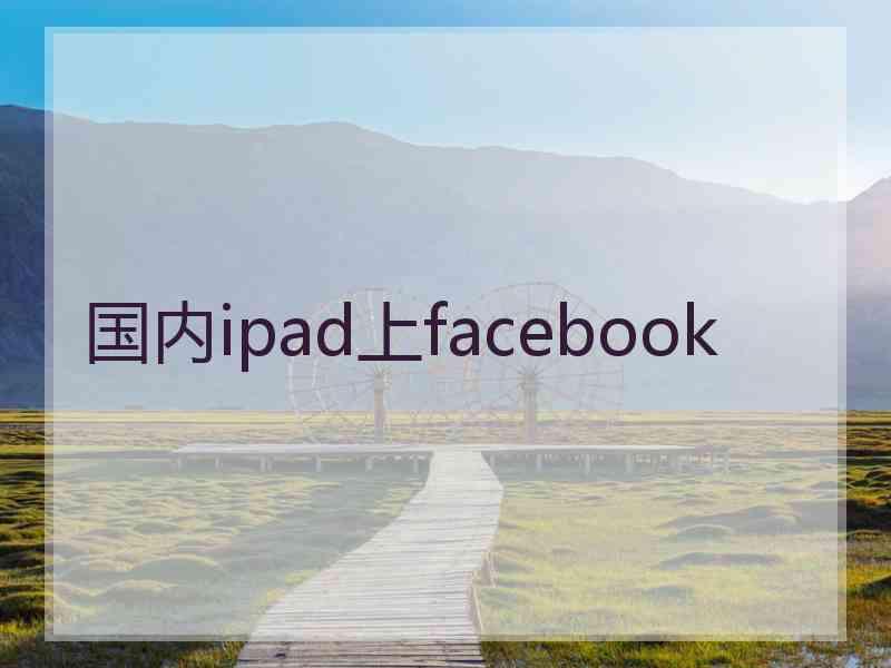 国内ipad上facebook