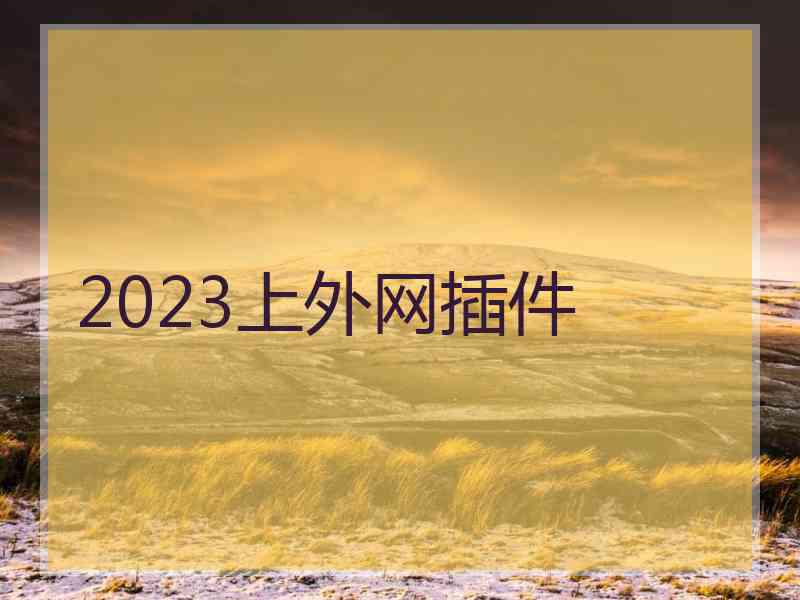 2023上外网插件