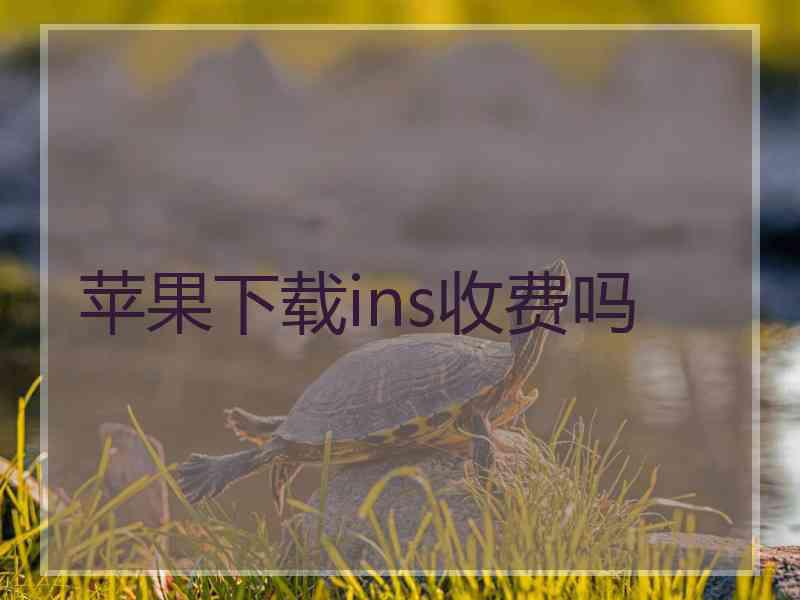 苹果下载ins收费吗