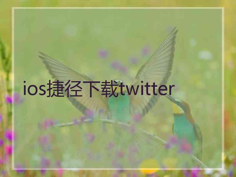 ios捷径下载twitter