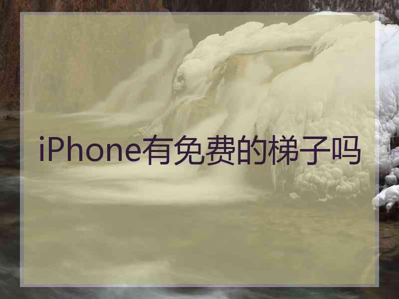 iPhone有免费的梯子吗