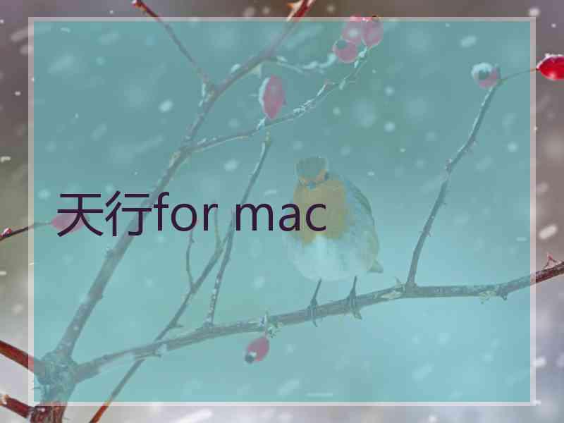 天行for mac