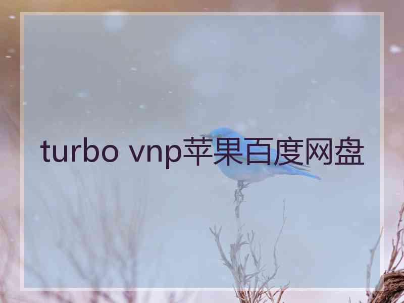 turbo vnp苹果百度网盘