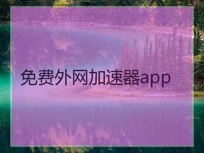 免费外网加速器app