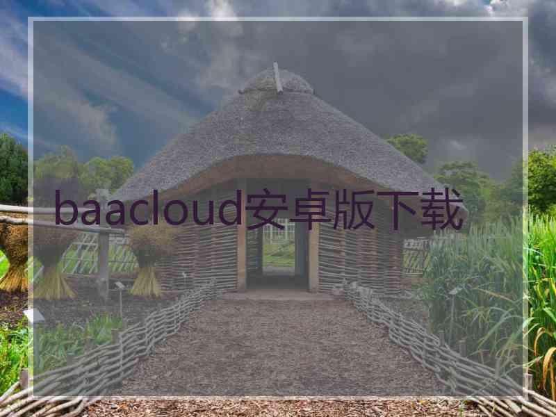 baacloud安卓版下载