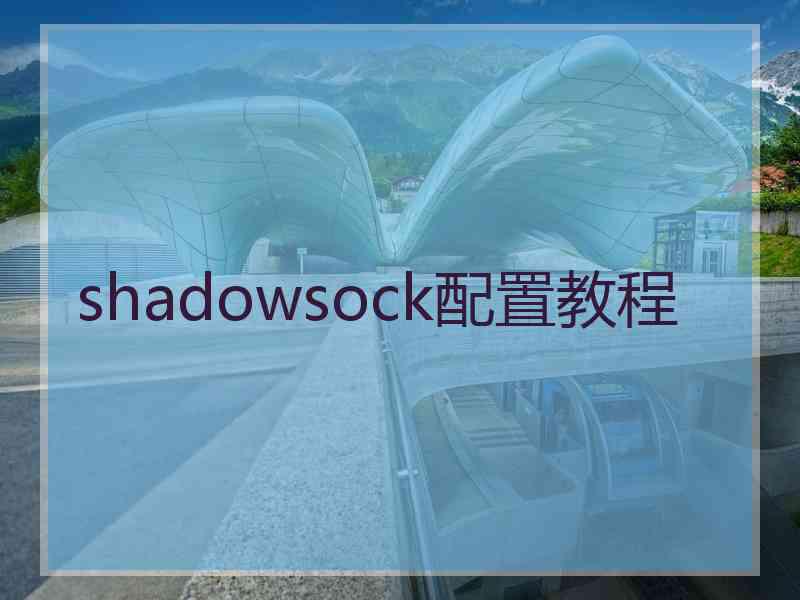 shadowsock配置教程